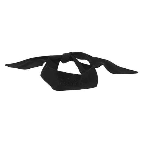 Bandeau à Nouer en Fibre de Polyester Noir pour Tennis