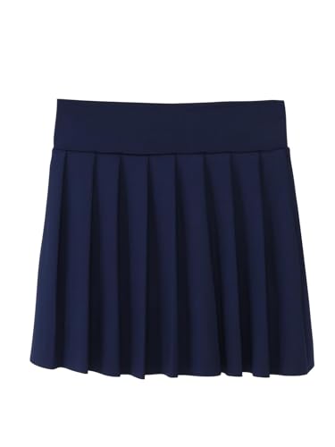 Girls Pleated Tennis Skirt with Pockets Shorts Girl's Athletic Golf Skirt for Running School Cheerleading 4-15 Years