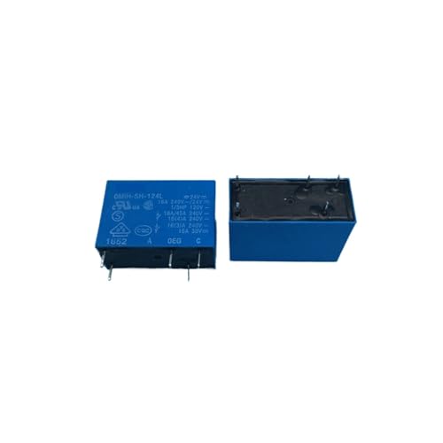 Relé de potencia OMIH-SH-124L de 24V y 16A con 5 pines en pack de 2 unidades