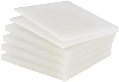 PP Polypropylene Sheet Plate Thickness 3mm-20mm Hard Sheet PVC Plate PP PE Sheet (200mm * 400mm * 8mm * 3 Pieces)