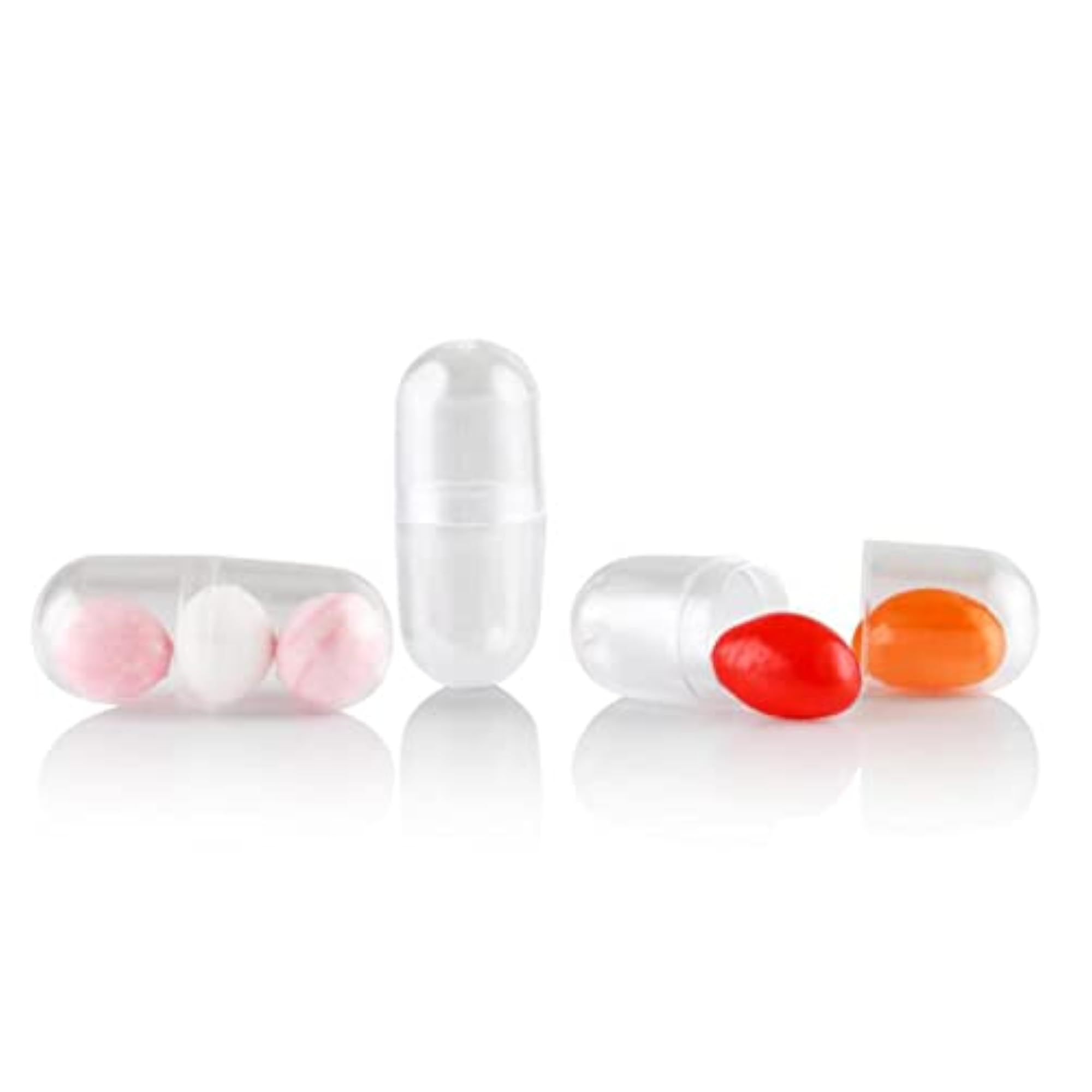 Mini Empty Clear Capsule for Lipstick, 4x100x
