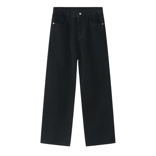 Men's Denim Jeans Loose Elastic Waist Loose Straight Leg Weekend Daily Casual Pants for Men2