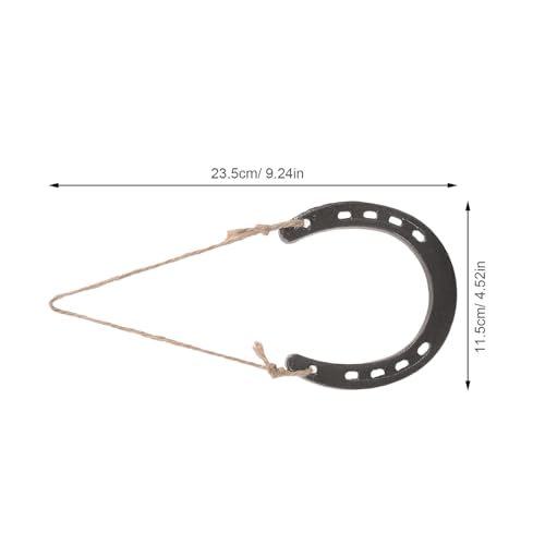 Fer à cheval déco murale en fonte lot de 3 gris rustique Uonlytech