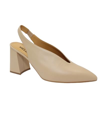 Chaussures femme Melluso D174 en cuir poudré nu escarpins de luxe