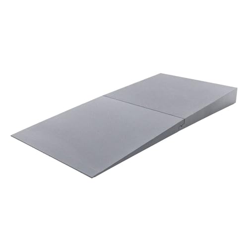 Lightweight Door Threshold ADA Ramp, Hard Foam, Rise up 6" H, Silver Spring