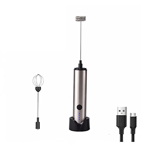 Vaporizador de Leche,Espumador de Leche Eléctrico de Mano, Espumador de Leche Manual Recargable,Mini Batidora Eléctrica…