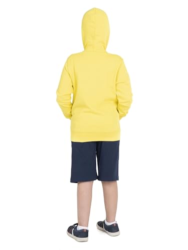 Sweat zippé enfant LEONE jaune XS fini les pulls difficiles à enfiler - 5