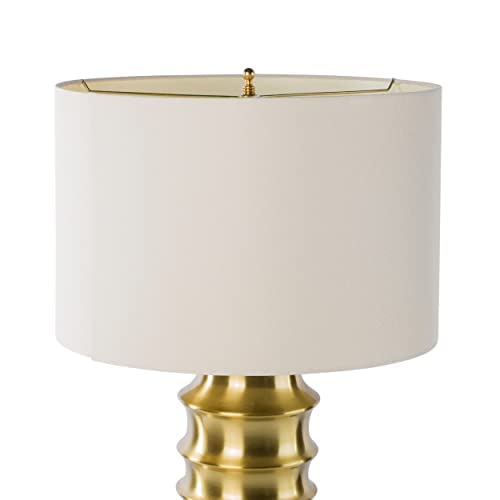 Lamp Finials 2-Pack (Brass, 1-1/8" Tall), Secure Lampshade To Table/Floor Lamps, Decorative Matching Solid Metal Replacement Finial Set, 1/8 & 1/4-27 Ips Pipe Compatible, American Small Business #TOP7