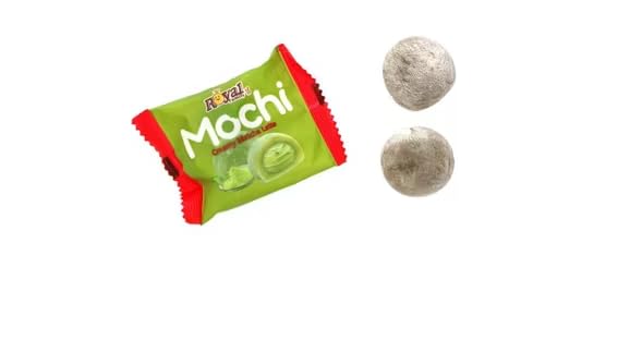 Royal Family Mochi, Creamy Matcha Latte Flavor, (2 Pack 12.7 oz) – Gluten-Free, Low-Fat, Lacto-Vegetarian Treat