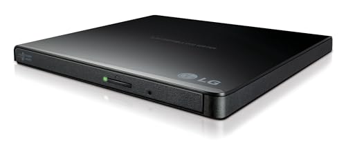 LG GP65NB78 8X USB 2.0 Super Multi Ultra Slim Portable DVD Writer Drive +/-RW External Drive with M-DISC Support - Black