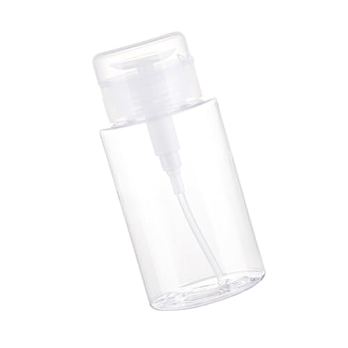 Dispensador de bomba transparente portátil botella vacía rellenable botella empuje superior botella de viaje botella de viaje para eliminación de maquillaje
