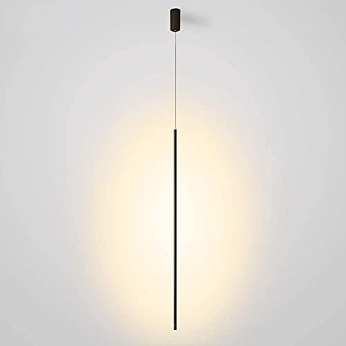 Lámpara colgante moderna delgada con diseño retro creativo y luz cálida para decoración hogareña