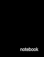 notebook: narrow ruled, black (8.5 x 11 inches) 1983330108 Book Cover