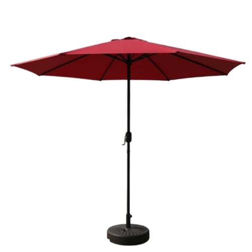Parasol de patio de metal 2.7m con base de jardín CLSDRZC