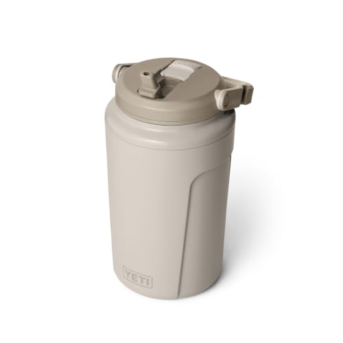 Image of YETI Silo Half Gallon Insulated Straw Cap Water Jug - Leakproof, Lightweight Sports Bottle with Fence Hook Handle - Keeps Drinks Ice-Cold - Ideal for Gym, Sports & Tournaments, Cape Taupe