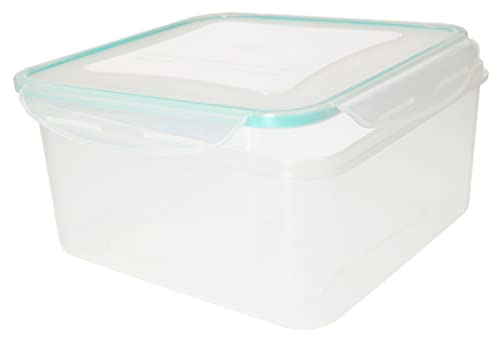 KOTARBAU® Recipiente de plástico para comida, 3000 ml, Fiambrera, Contenedor cuadrado, Tupper para almacenamiento de alimentos, Taper, Cierre hermético