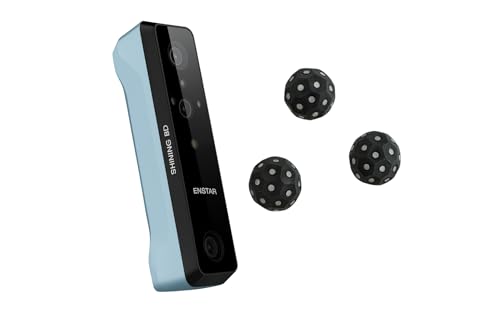 EinStar Portable Handheld 3D Scanner- Equipped with 3 Infrared VCSEL Projectors, 2 Stereo Depth Cameras & 1 RGB Camera, Art Scanner, 3D Scanners with Scanning Speed up to 14 FPS, Point Gap Up to 3mm