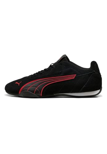PUMA Unisex Catch Suede Sneaker, Black x Red, 42 EU PUMA Unisex Catch Suede Sneaker, Black x Red, 42 EU