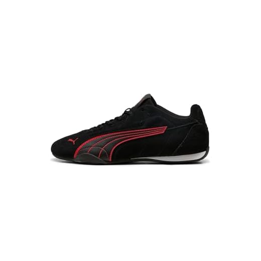 PUMA Catch Suede, Zapatillas Unisex Adulto, Black Red, 43 EU