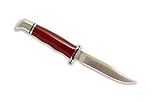 Buck Knives 102 Woodsman Red Phenolic Fixed Blade Knife W/Sheath