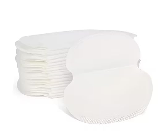 Disposable Under-arm Sweat Pads for Men & Women – Highly Absorbent Cotton Sweat Shields, Peel-Off Adhesive, Odour Control & Anti-Stain Underarm Liners – Pack of 30