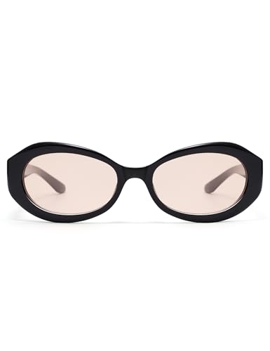 Retro Oval Sunglasses for Women Men Trendy 90s Round Sunnies AP3751