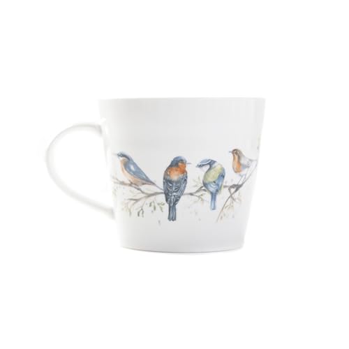 Meg Hawkins British Birds Animal Watercolour Design Bone China Mug in Box