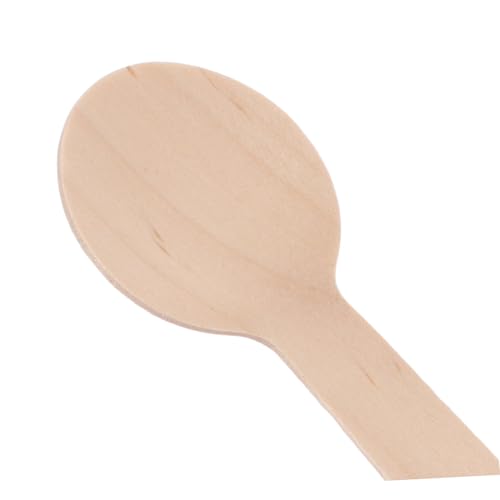 Cucharas de madera de abedul HANABASS (100 uds.) mini para postres y condimentos 4