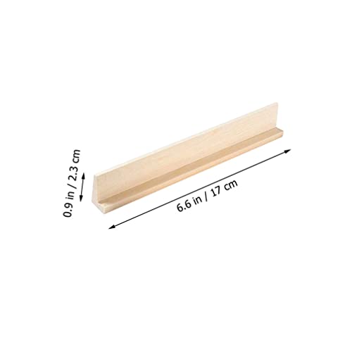 Toyvian 6pcs Wooden Domino Trays Natural Domino Tray Holders Domino Organizer Desktop Domino Stand Rummy Rack Domino Tiles Holders for Mexican Train Game - Image 3