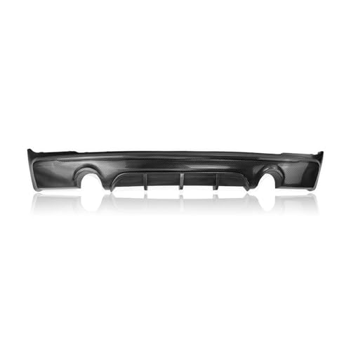 リアバンパーディフューザーリップ と互換性がある BMW 2シリーズクーペ F22 F23 2014-2021 排気下部スポイラーフレアスプリッターガードプレート 自動車部品(Carbon Fiber Look)