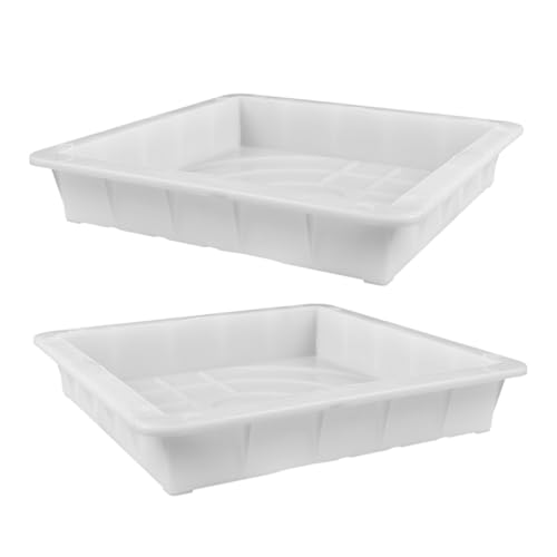 WRITWAA Stampo per mattoni in cemento 2 pezzi 29x29x5 cm, per pavimentazione vialetti e, accessorio fai da te per giardino e cortile, design per marciapiedi residenziali e commerciali