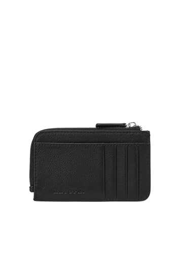 Porte-monnaie Marc O'Polo Florica en cuir noir avec fermeture zippée élégante