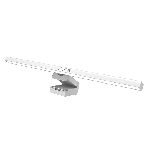 Barra de luz LED para monitor blanco lámpara colgante regulable de ABS para oficina en casa