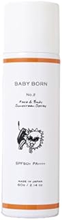 BABY BORN ベビーボーン Face&Body Sunscreen Spray 日焼け止めスプレー UV ケア SPF50+/PA++++ 赤ちゃん 60g
