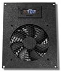 Coolerguys Programmable Thermostat Cooling Kit for Cabinets, AV, and Components (Plastic, Single 120mm Pro)