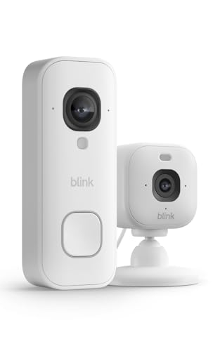 Image of Blink Wired Doorbell 2K+ (all-new) and Mini 2K+ (newest model) - 2K video resolution, enhanced audio, in-home audible alerts, continuous power (White)