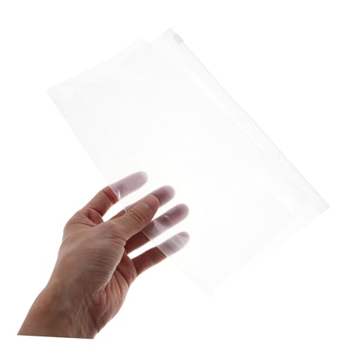 50pcs Frosted Zipper Bags for Clothes Travel Storage Pouches Reusable Transparent Pe Packaging for Socks Pants and Bras for Organizing Luggage and Home3