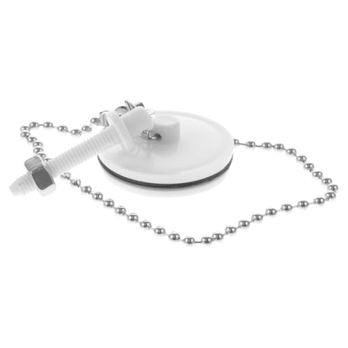 LIFKOME Tapón Bañera con Cadena Acero Inoxidable Tapón Lavabo Baño Resistente Práctico con Cadena para Fregadero y Bañera Fácil de Usar y Colgar Obstrucciones
