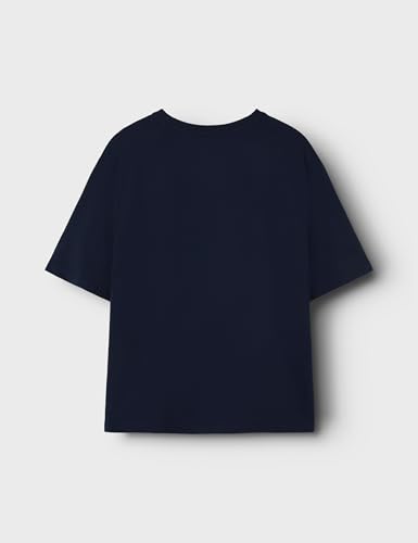 NAME IT Niños Nkmjavali Fortnite Nreg SS Top Box Bfu, Azul Marino, 158