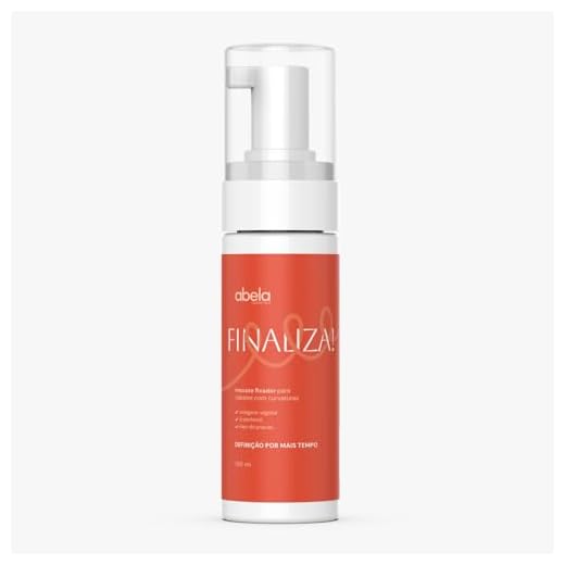 Mousse modelador para cabelos ondulados e cacheados