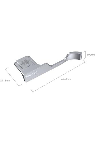 SmallRig Thumb Grip with Hot Shoe Cover for FUJIFILM X100VI / X100V (Sliver) - 4566