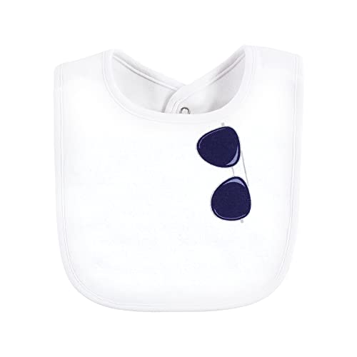 Image of Hudson Baby Unisex Baby Cotton Bibs, Boy Pineapple, One Size