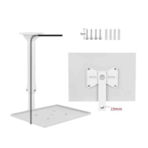 Soporte telescópico blanco para proyector doméstico, soporte portátil para conferencias, oficinas y entrenamientos miniatura 4