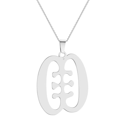 Collier africain Ghana délicat, pendentif Ese Ne Tekrema de haute joaillerie de mode
