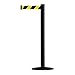 Tensabarrier 889U-1S-1S-MAX-NO-D4X-C - Satin Chrome Post, 2" Wide, 13
