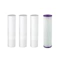 Aquasana EQ-303-35 10 inch 3-Pack + Post Water Filter, White, 3 Count
