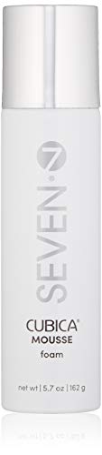 SEVEN Cubica Hair Mousse for Curly Hair, Wavy, Fine, Braids, Curls, Volumizing Silicone Free Mousse Foam for Frizz Control, Cruelty Free, Made in USA, 5.7 oz