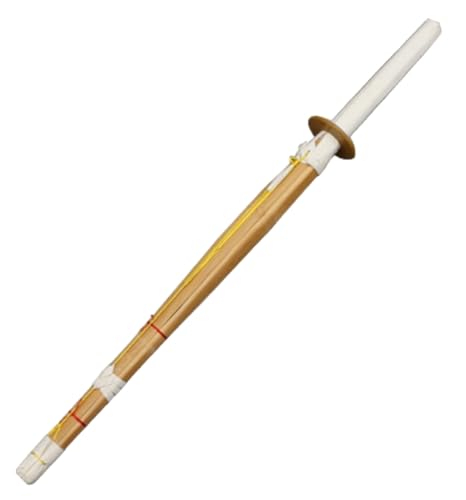 duwanlhridh 竹刀 抜刀術 居合刀 木刀 舞踊刀 剣道 居合道 素振り用 竹製 頑丈仕上げ 完成品 80cm 100cm 120cm サイズ選択 合気道 二刀流 筋トレ 室内 筋トレ トレーニング用 男女兼用 (木の色,80cm)
