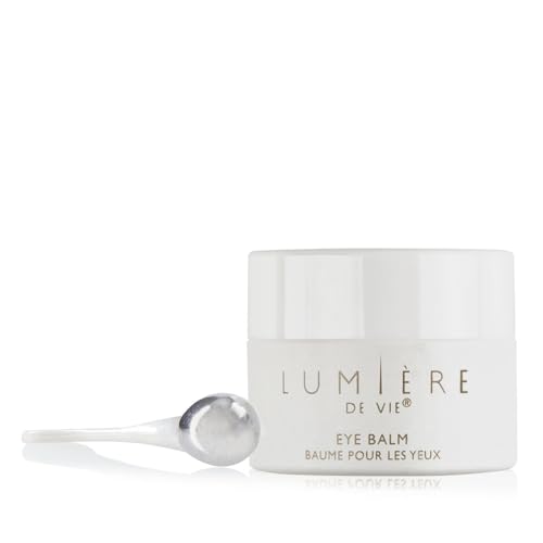 LUMIÈRE DE VIE® Eye Balm - Soothing & Firming Under-Eye Moisturizer for Dark Circles, Fine Lines & Wrinkles - Hydrating Skin Care with Light-Diffusing Pigments - Single Jar (0.5 oz./15 g)