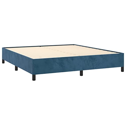 Tino Tech Polsterbett Stauraumbett Gepolsterter Plattformbettrahmen Doppelbett Jugendbett Bettgestell Dunkelblau 180x200 cm Samt Tino Tech Polsterbett Stauraumbett Gepolsterter Plattformbettrahmen Doppelbett Jugendbett Bettgestell Dunkelblau 180x200 cm Samt